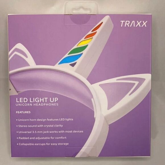 Unicorn light up LED headphone purple - Picture 2 of 4